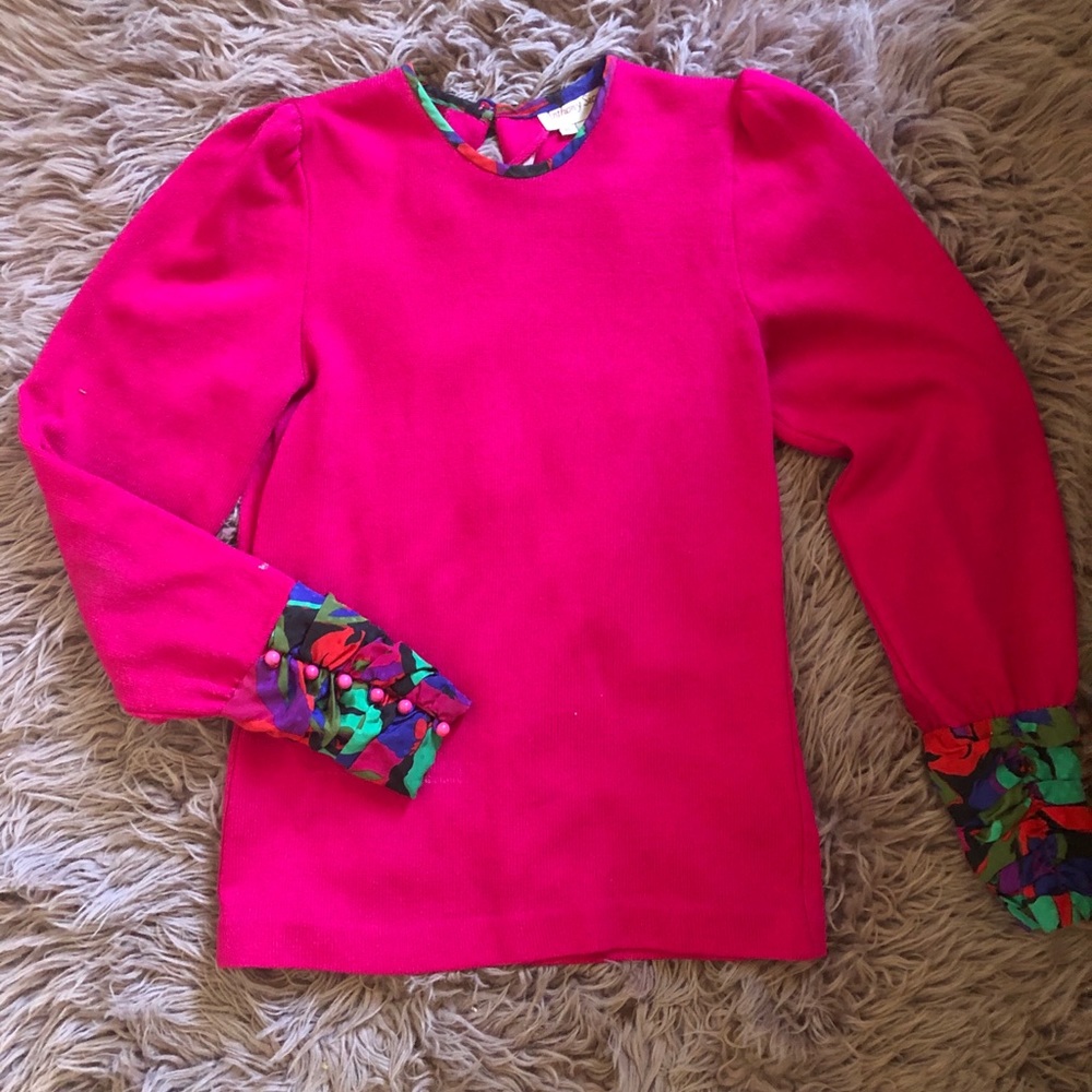 Hot Pink 80’s inspired sweater